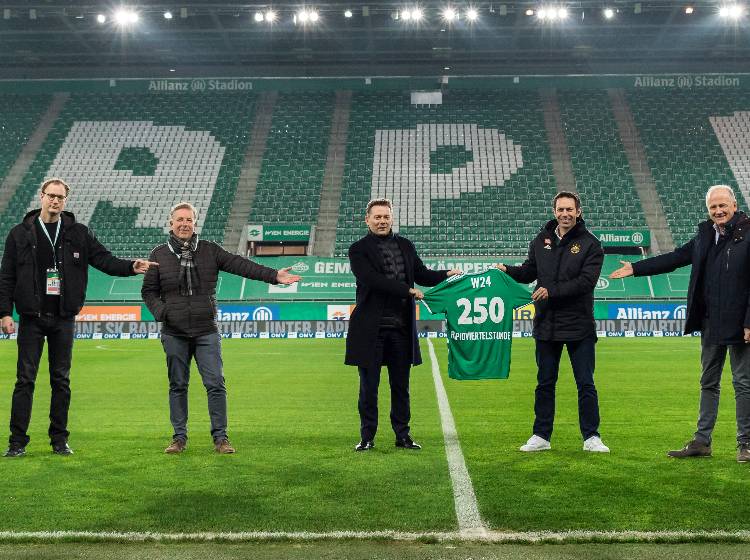 Wir sind Rapid: 250 Folgen Rapidviertelstunde auf W24