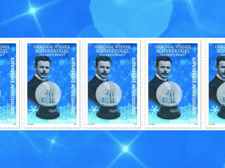 Bezirksflash: Sonderbriefmarke zum Schneekugel-Jubiläum