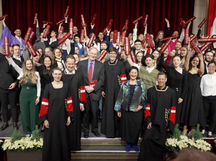 Abschlussfeier der MUK im Wiener Rathaus