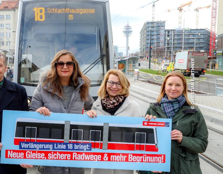 Linie 18 fährt wieder bis zur Schlachthausgasse