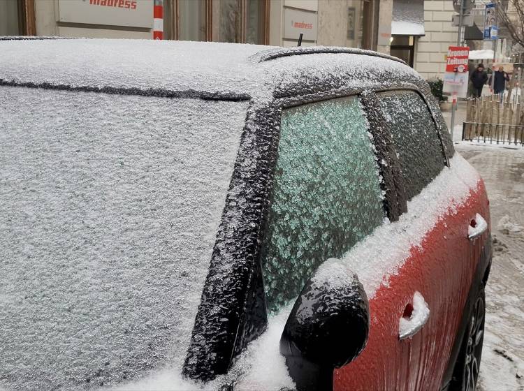 Kurzer, heftiger Wintereinbruch in Wien