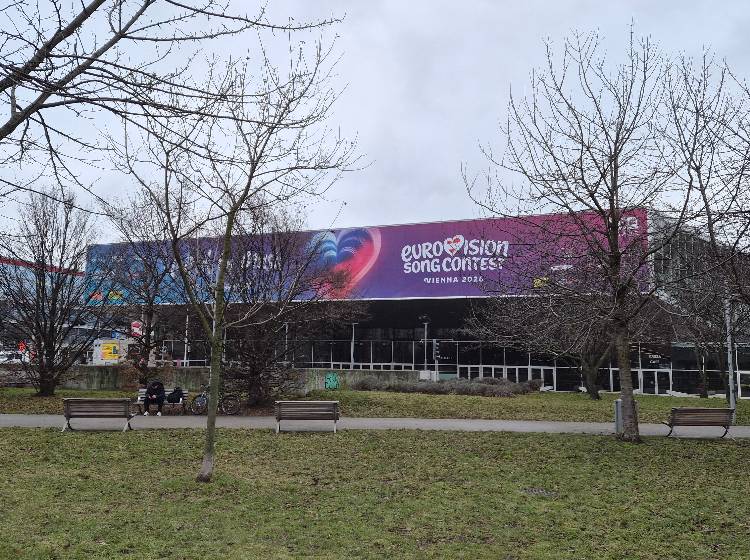 Songcontest: Wiener Stadthalle ab sofort im ESC-Look