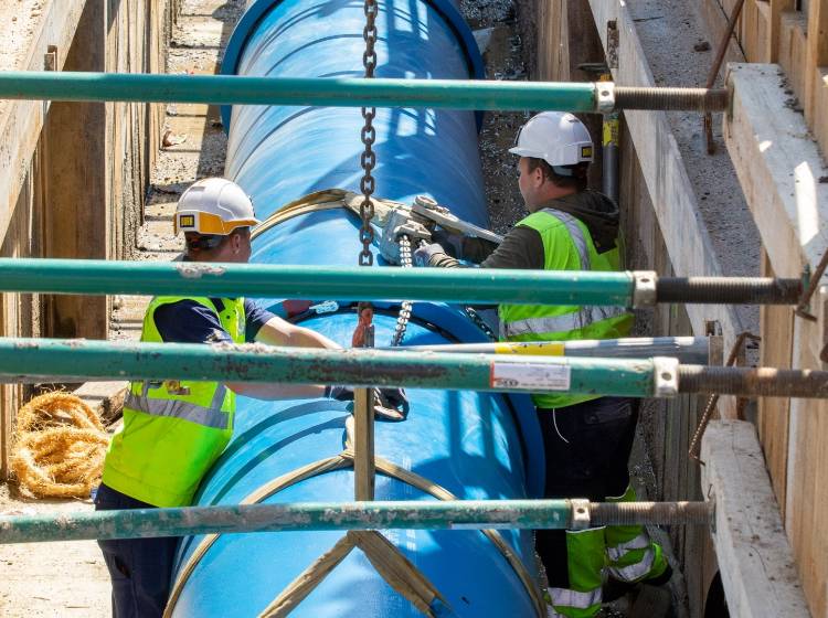 Bezirksflash: Neue Trinkwasser-Transportleitung