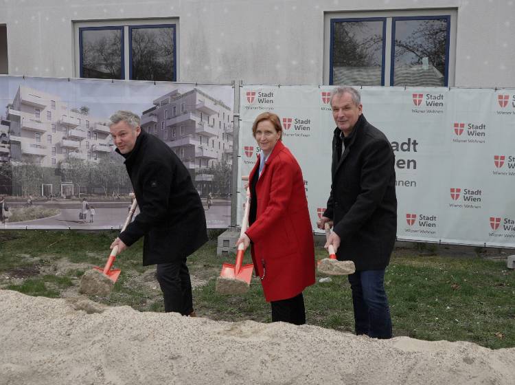 Spatenstich: Neuer Gemeindebau entsteht in der Donaustadt