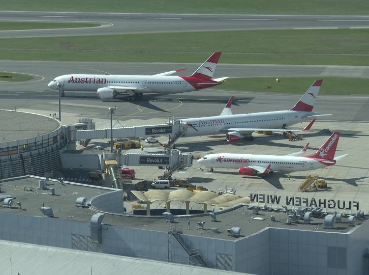 Flughafen Wien: Passagierrückgang im März von 90 Prozent aus Nahost
