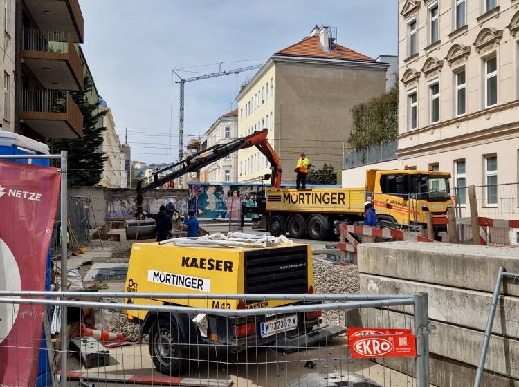Bezirksflash: Bauarbeiten in der Degengasse gestartet