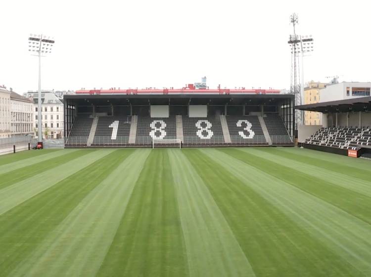 Fußball: Neues Stadion des Wiener Sport-Clubs für Eröffnung bereit