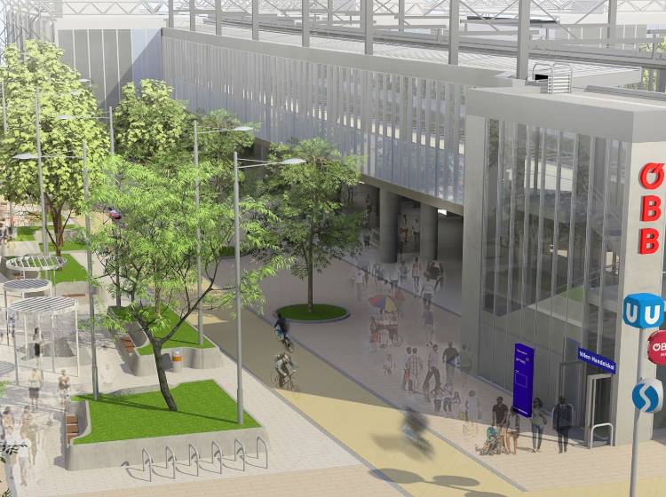 Bezirksflash: Umbauarbeiten am Maria Restituta-Platz in letzter Phase