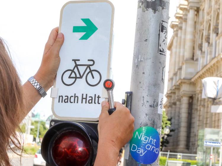 Mehr Grünpfeile für Radverkehr in Wien