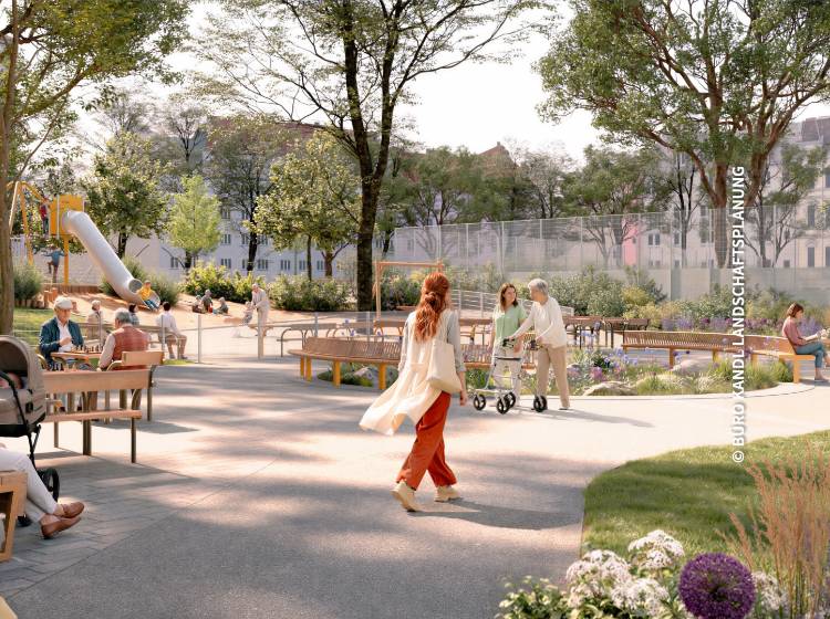 Bezirksflash: Pläne für Christine Busta-Park