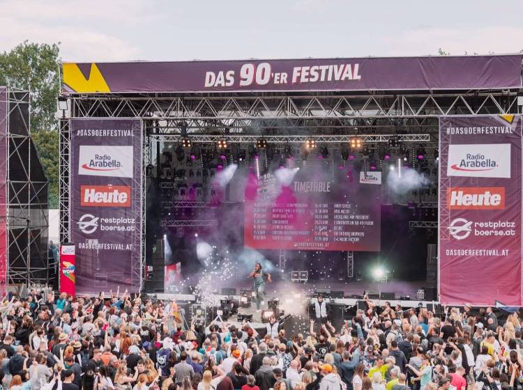 90er-Jahre Retro-Sound pulsiert auf der Donauinsel
