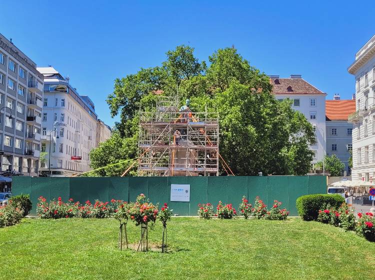 Lueger-Denkmal: Bronzestatue plötzlich wieder da